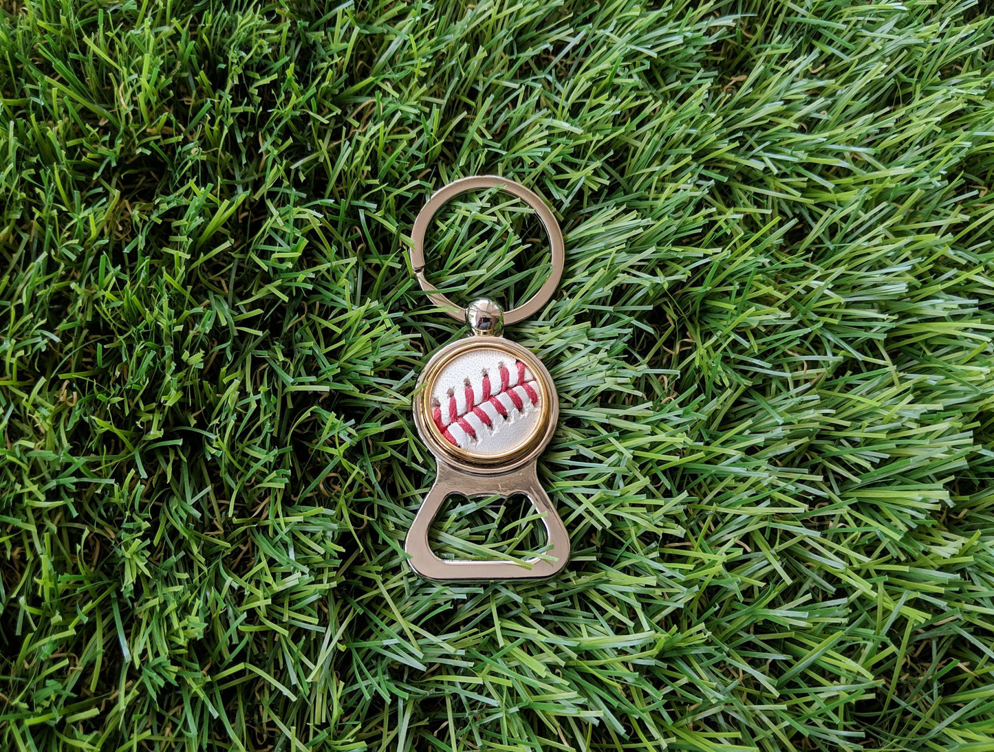 Baseball Bottle Opener Keychain