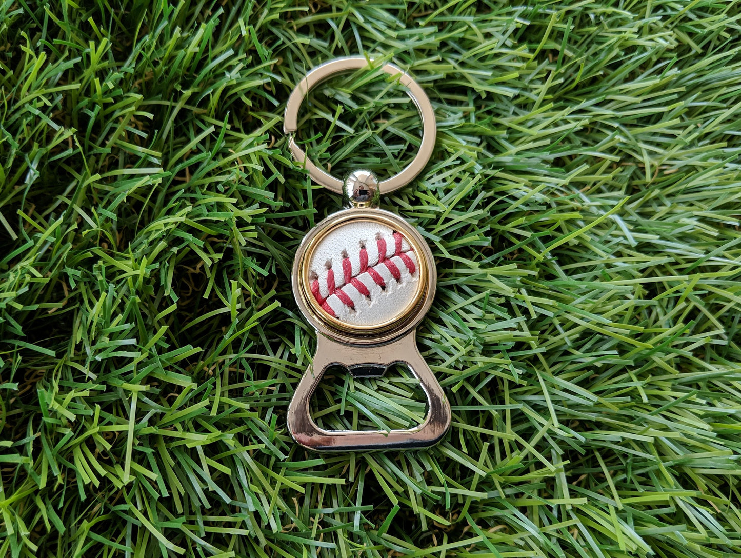 Baseball Bottle Opener Keychain