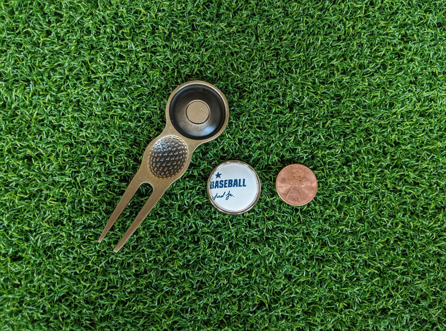 Baseball Divot Tool & Magnetic Golf Ball Marker