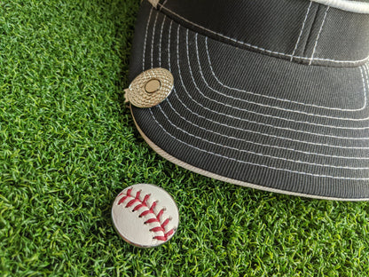 Baseball Magnetic Golf Ball Marker Hat Clip