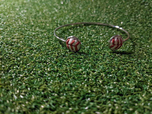 Baseball Cuff Bracelet- Stainless Steel