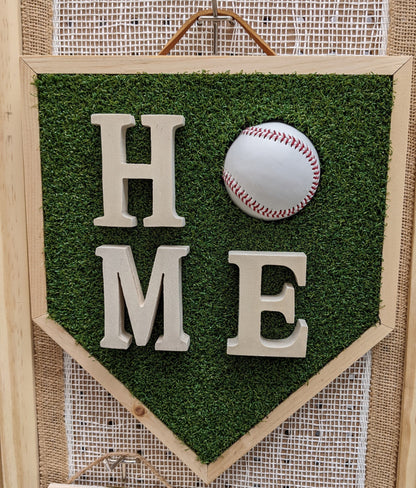 HOME Baseball Sign
