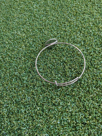 Baseball Double Loop Wire Bangle Bracelet