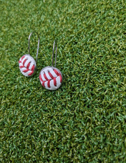 Baseball Kidney Wire Small Earrings- Classic