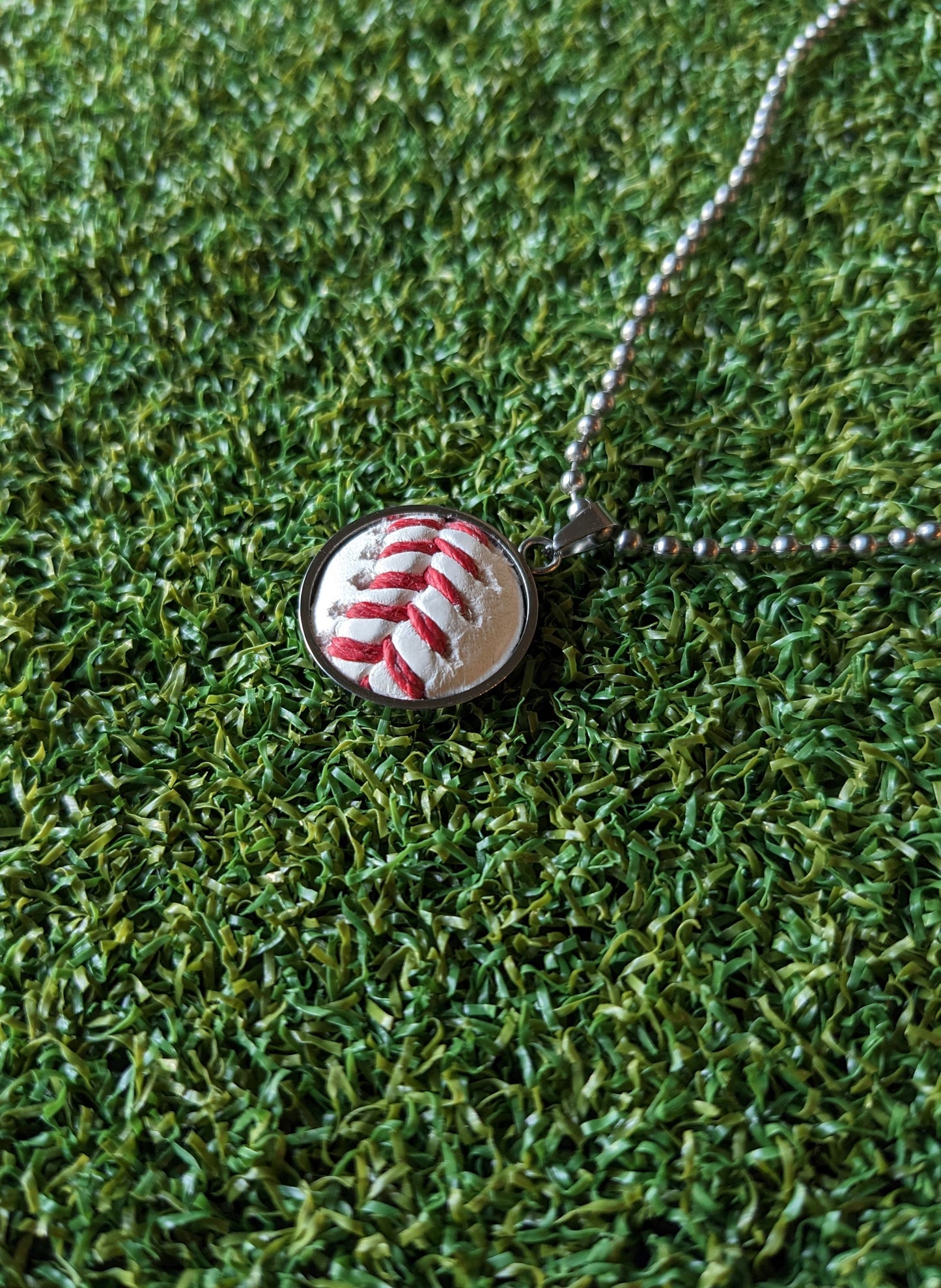 baseball necklace classic alternate view