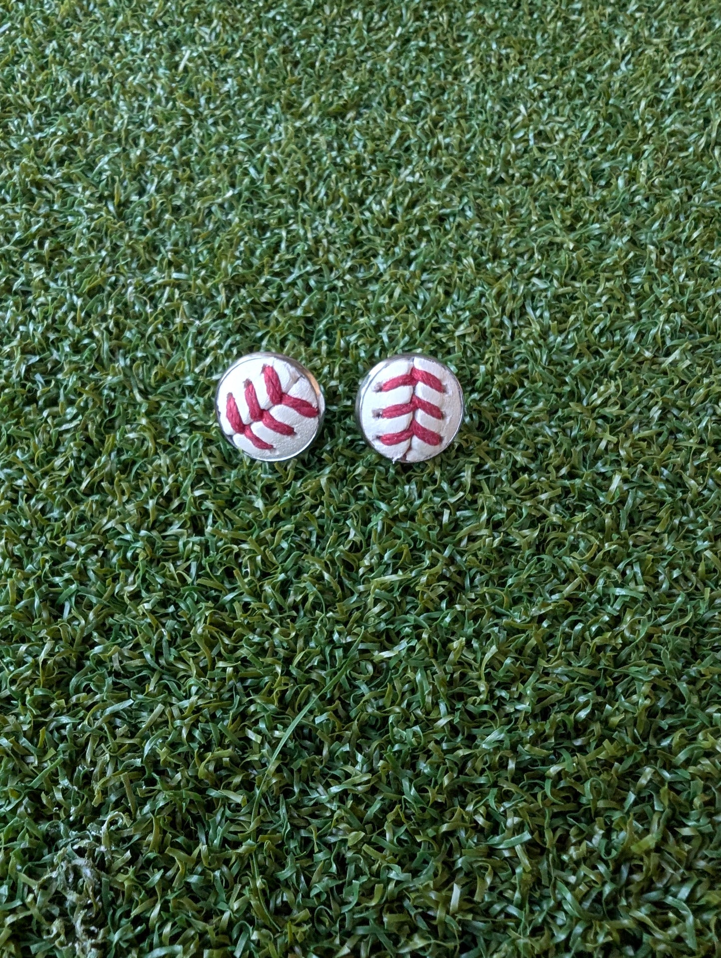 Baseball Stud Earrings- Classic