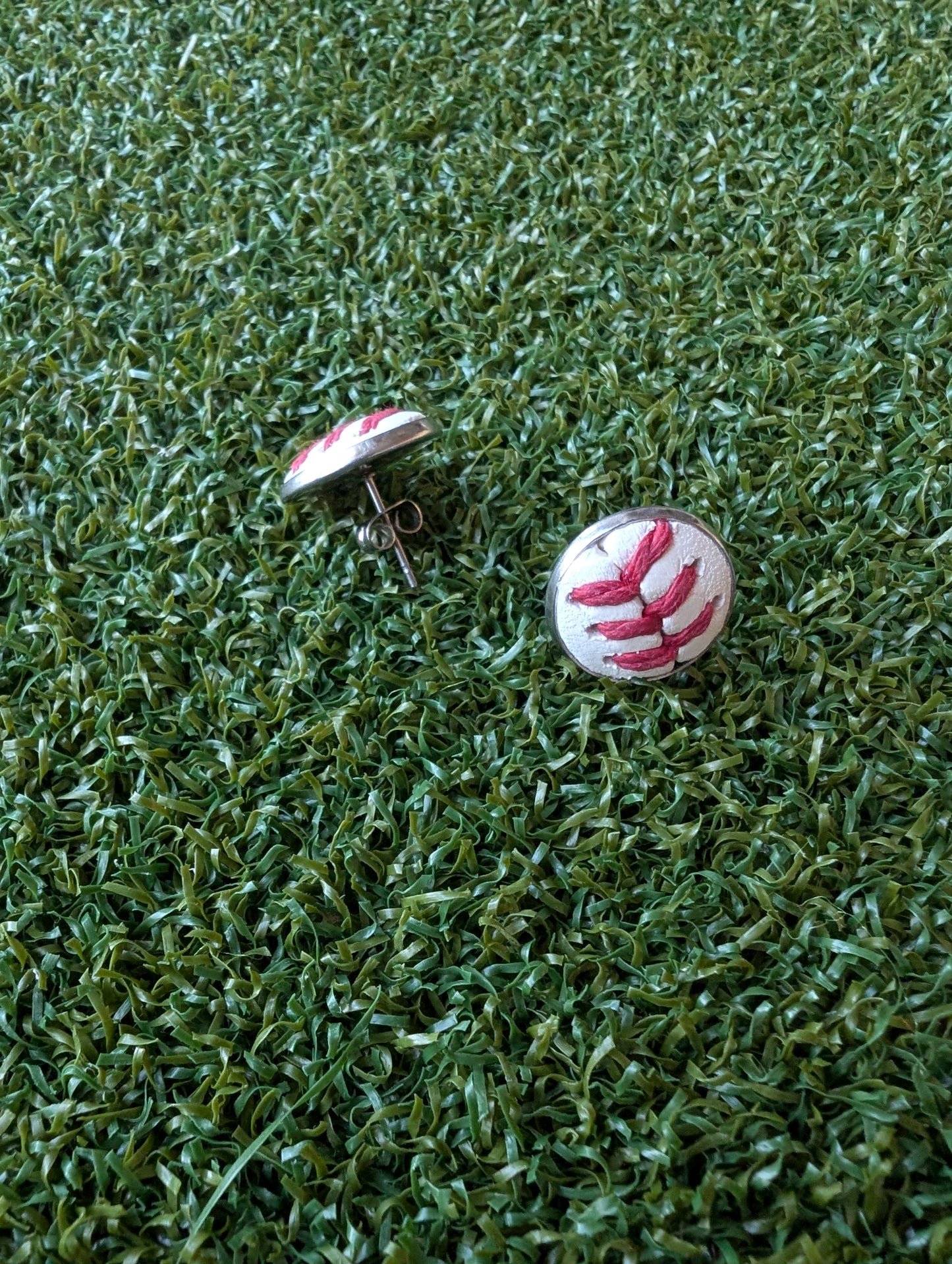 Baseball Stud Earrings- Classic