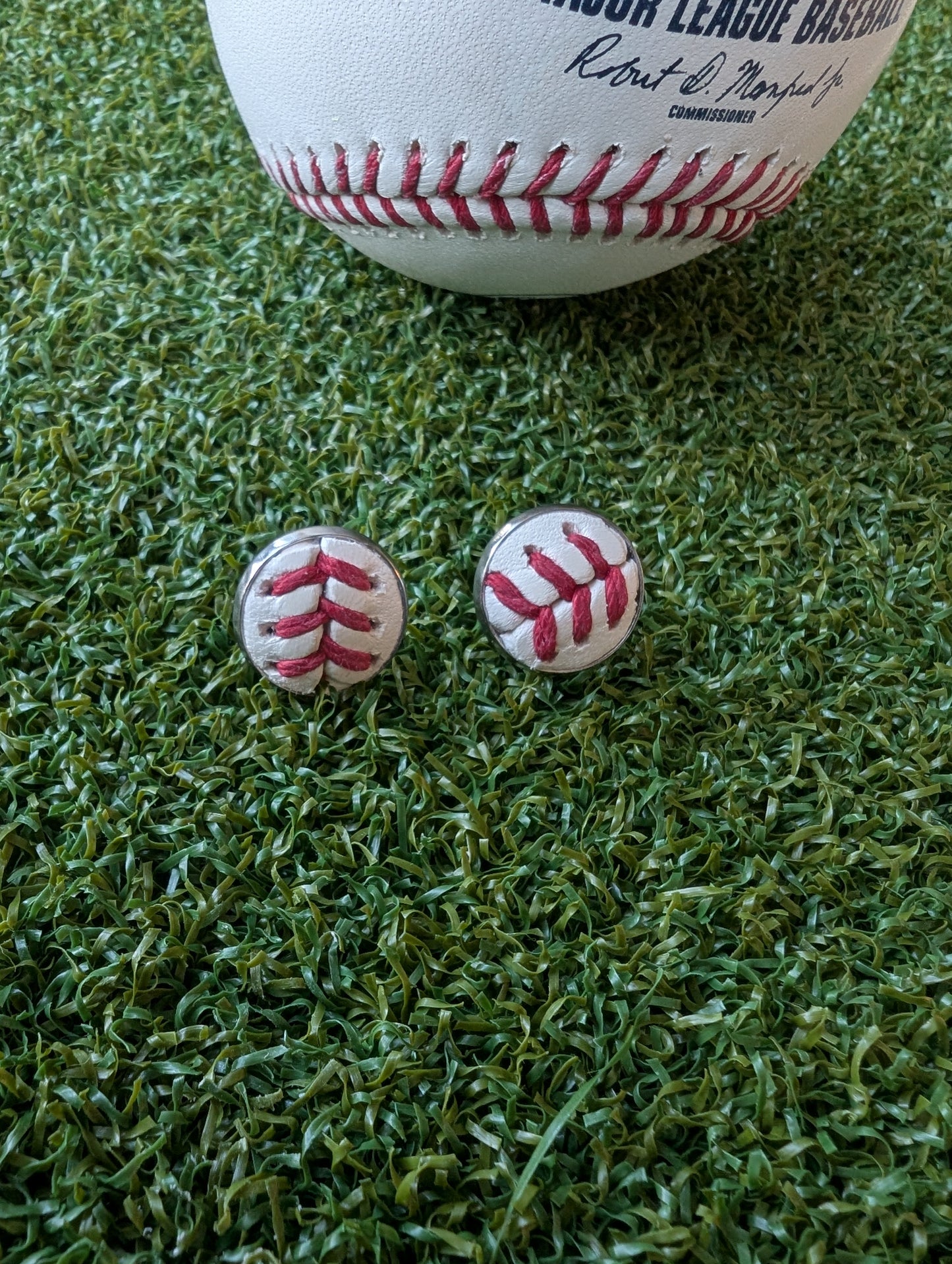 Baseball Stud Earrings- Classic