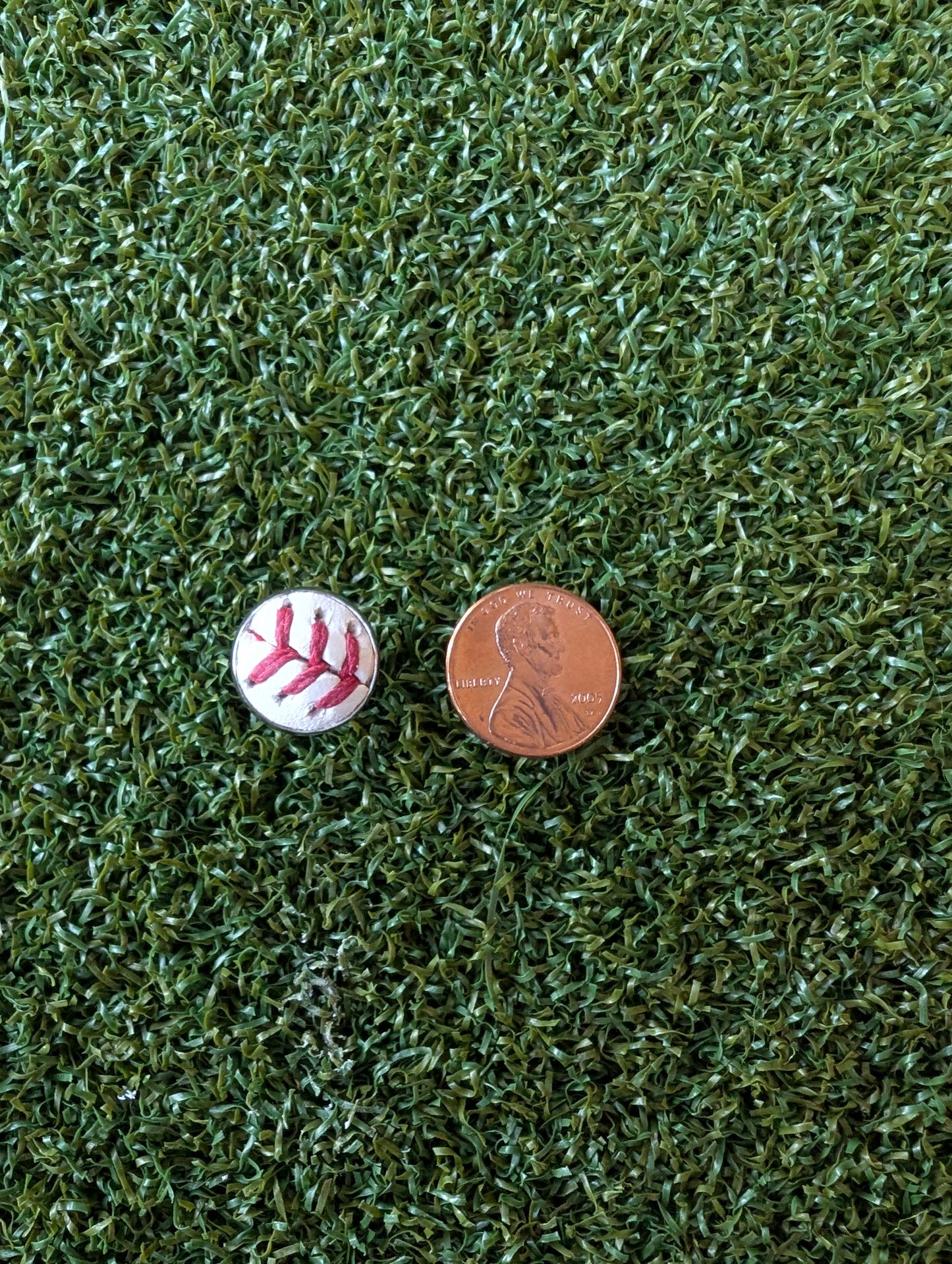 Baseball Stud Earrings- Classic