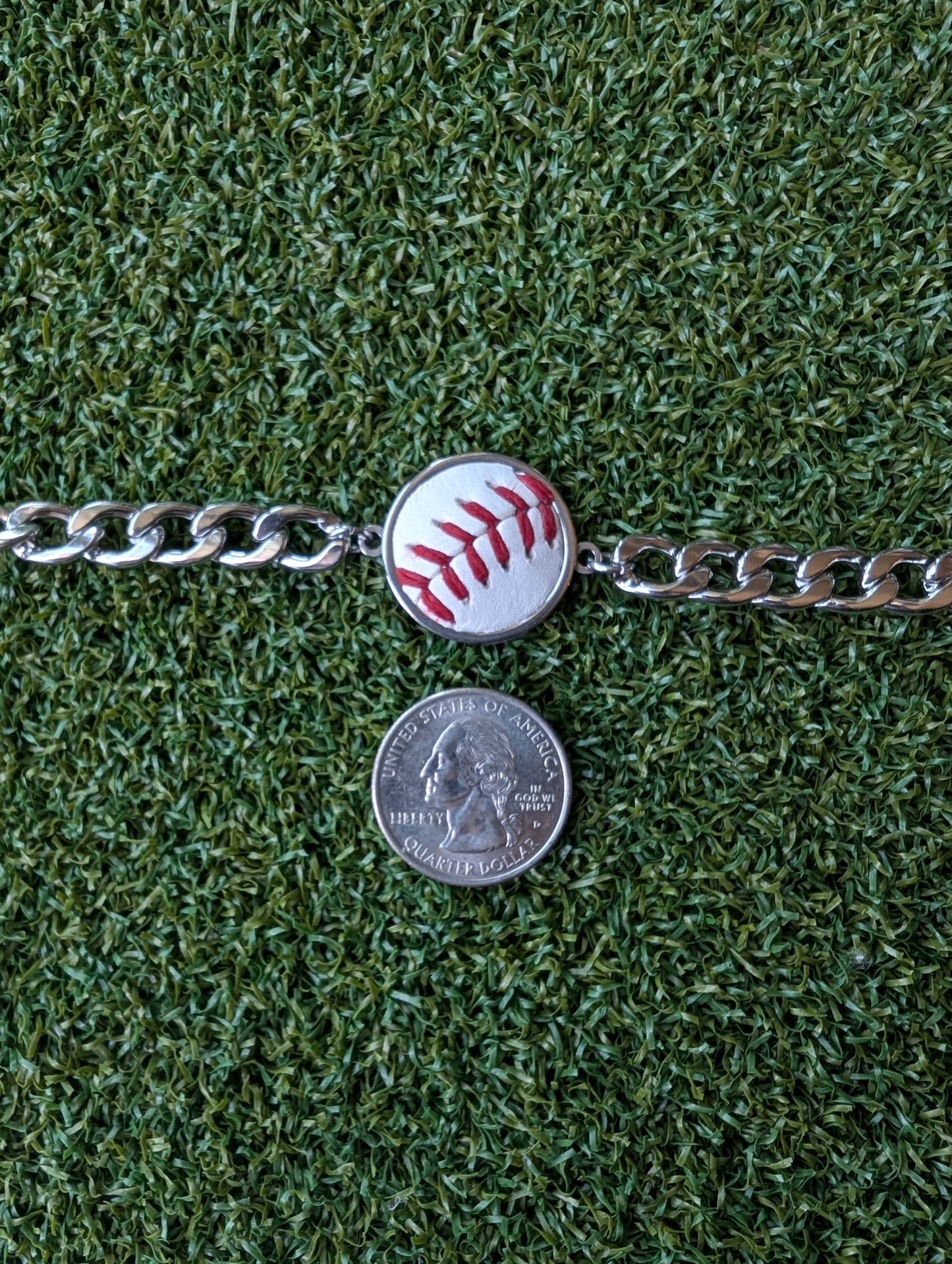 Baseball Adjustable Drip Chain Bracelet