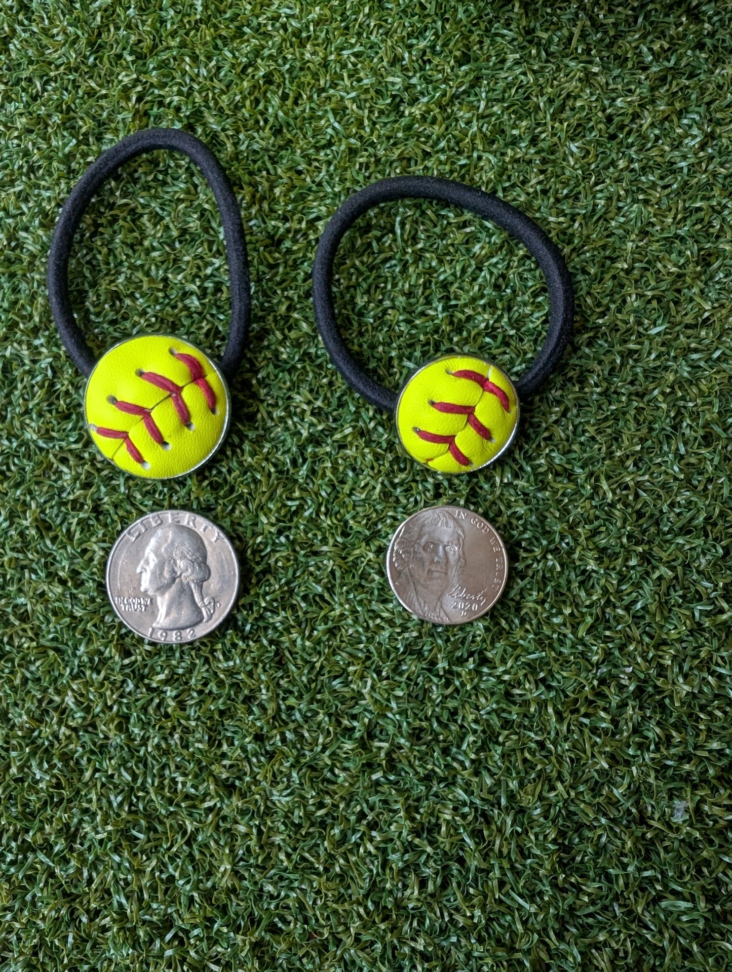 Softball Elastic Hair Tie
