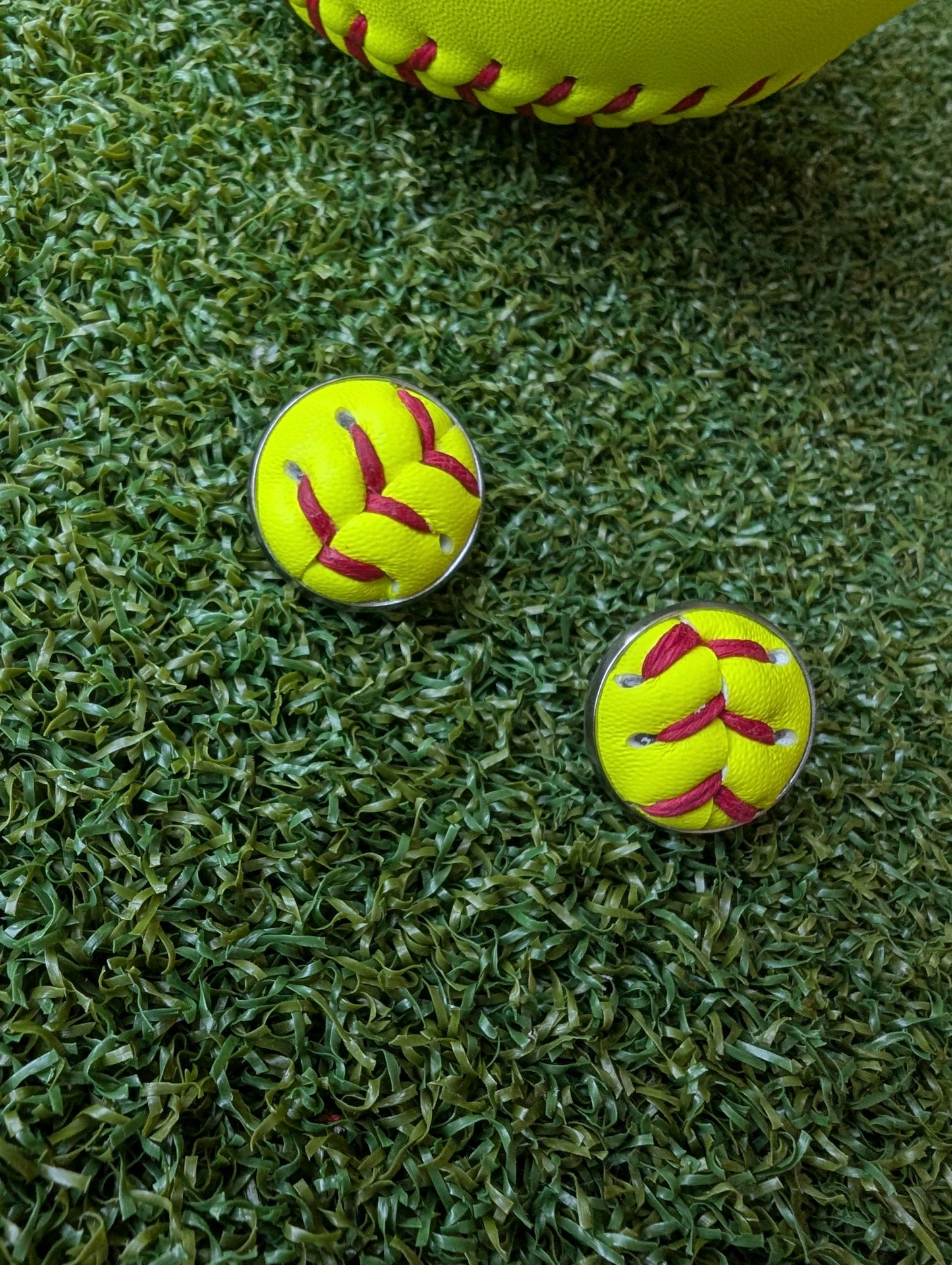 Softball Earrings Studs