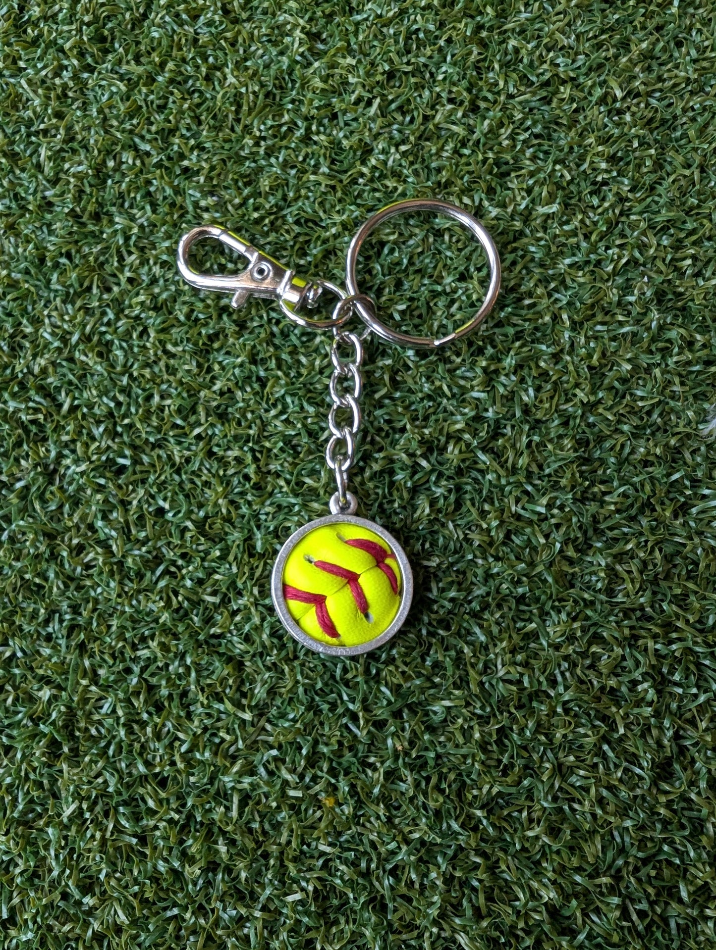 Softball Keychain