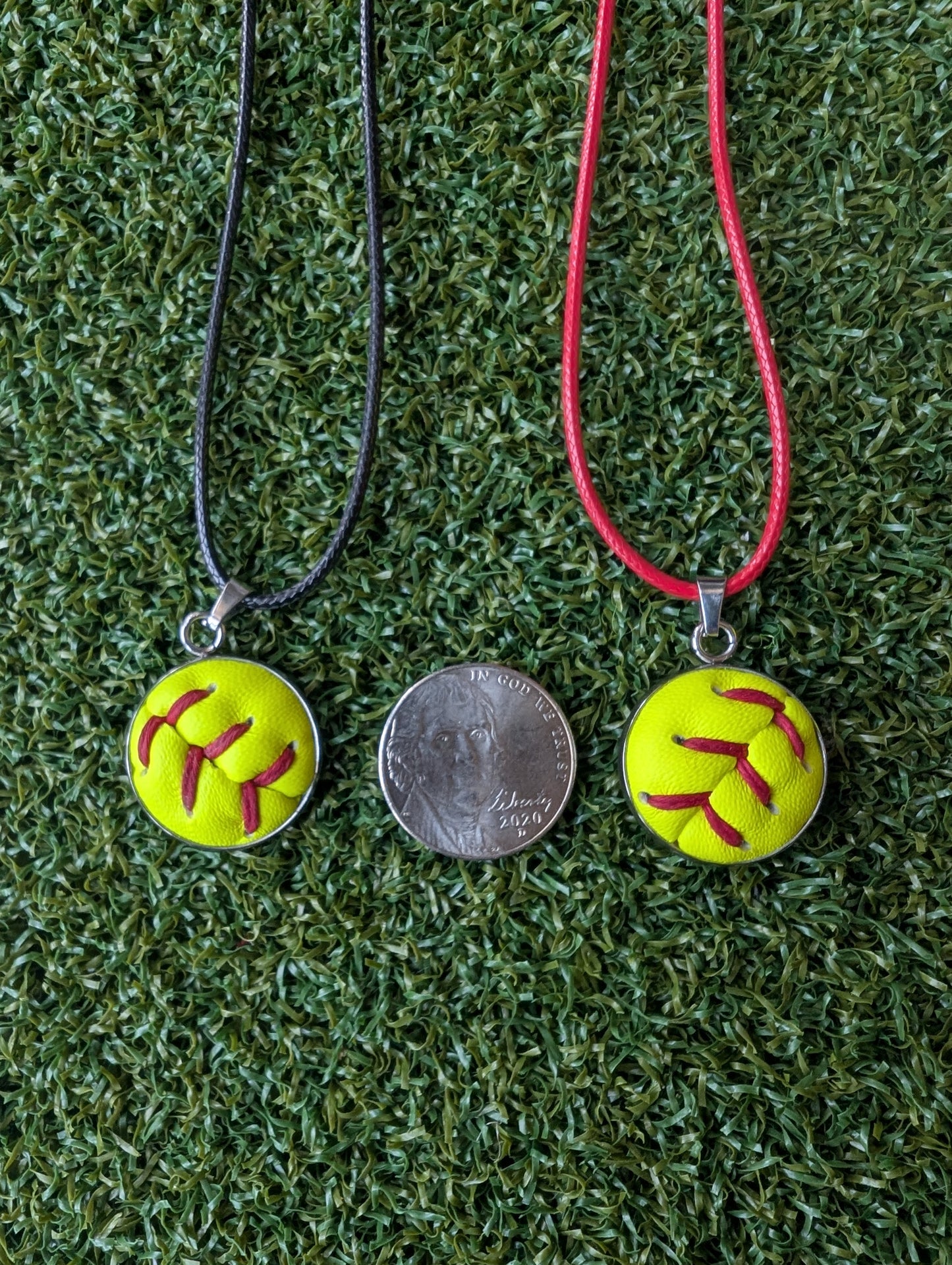 Softball String Necklace