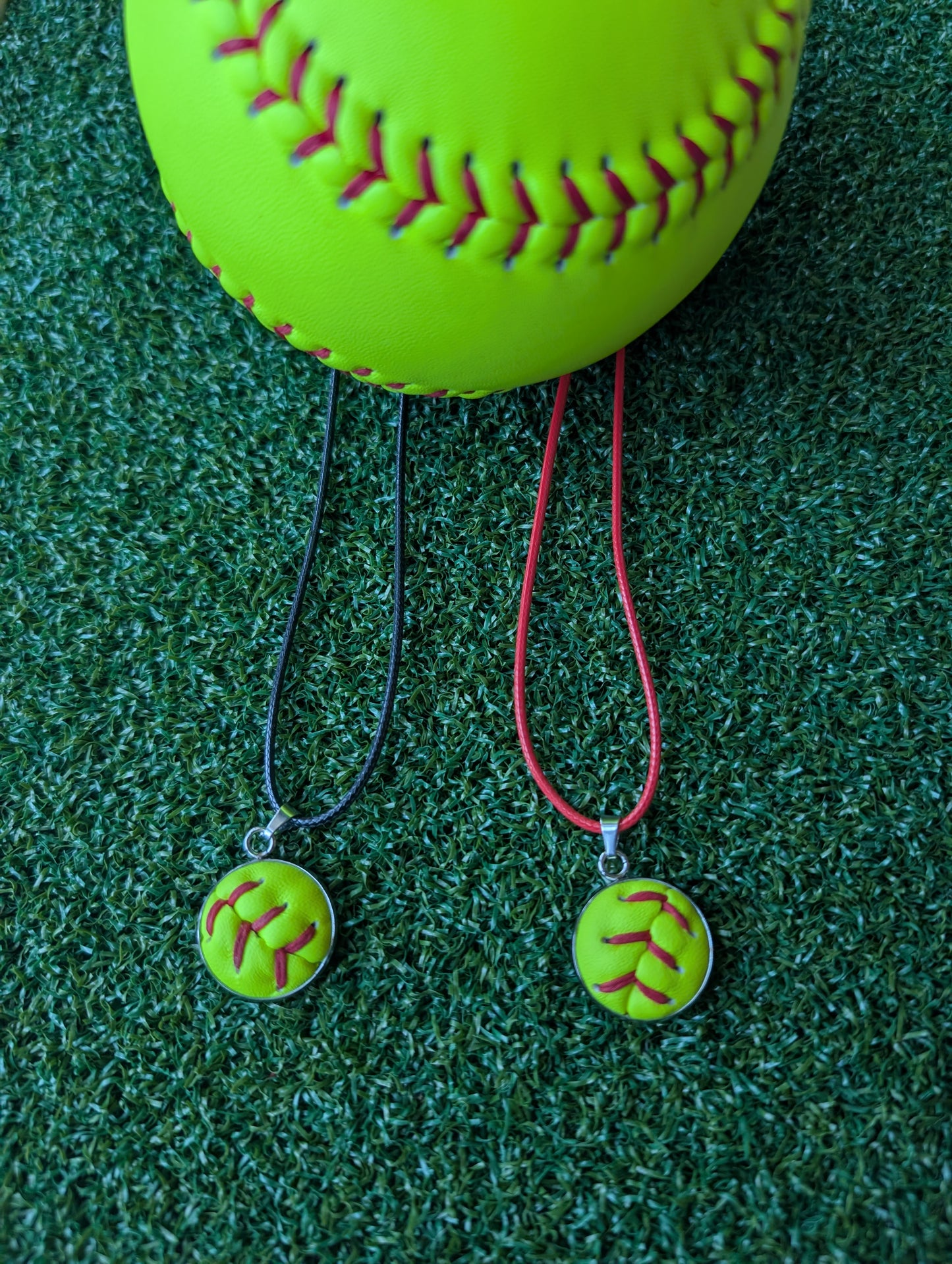 Softball String Necklace