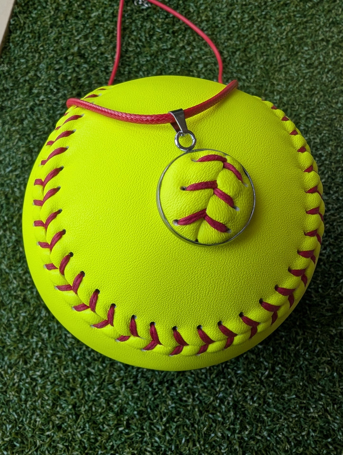 Softball String Necklace