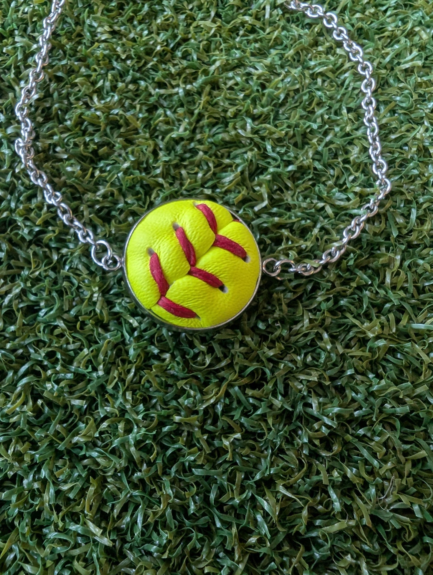 Softball Adjustable Slider Chain Bracelet