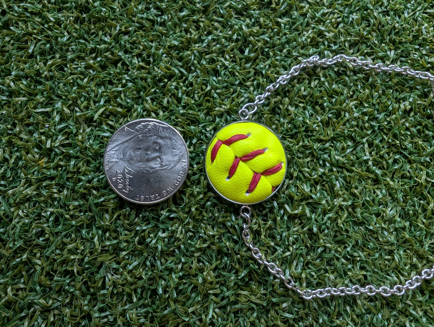 Softball Adjustable Slider Chain Bracelet