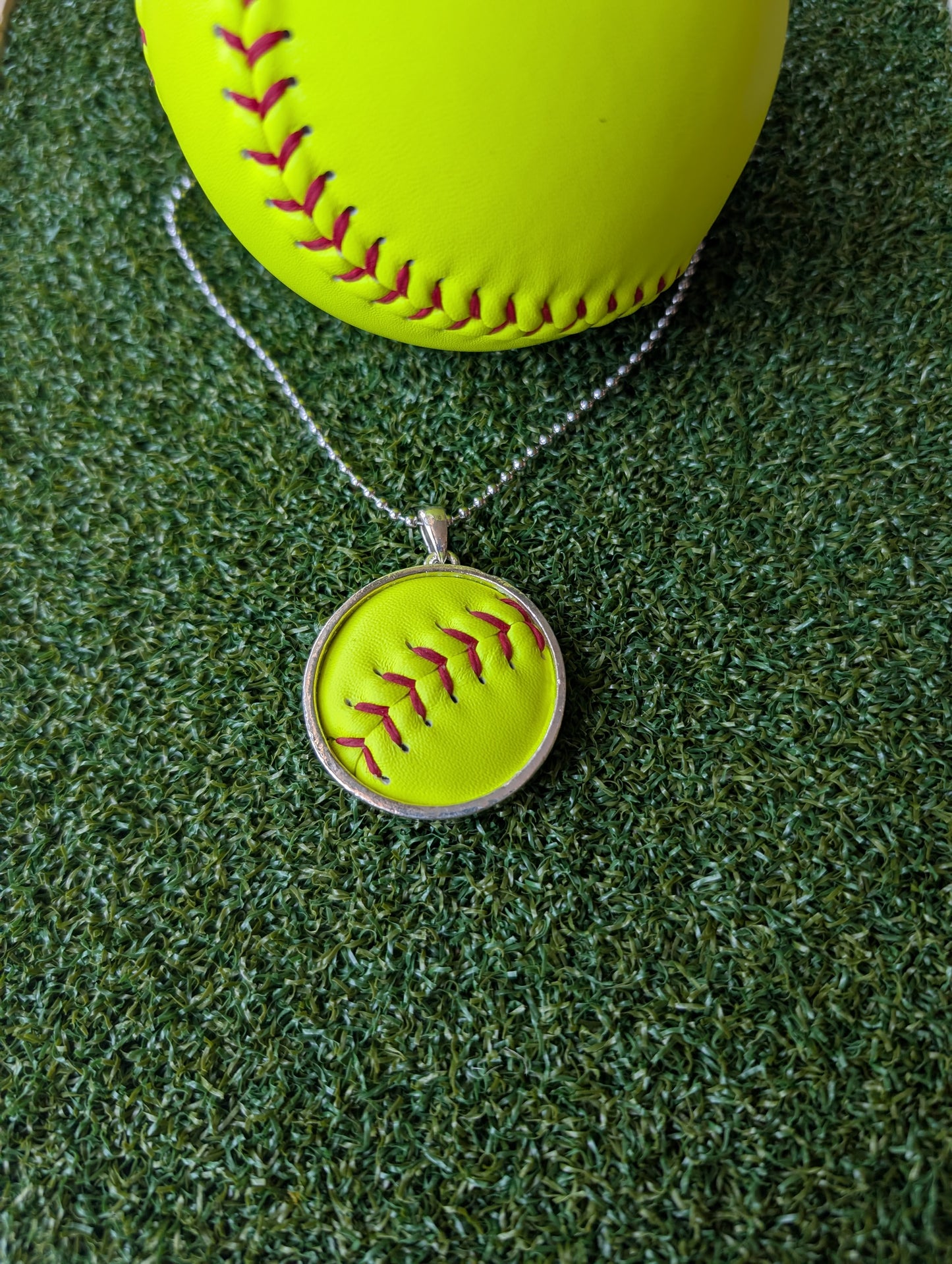 Large Softball Necklace