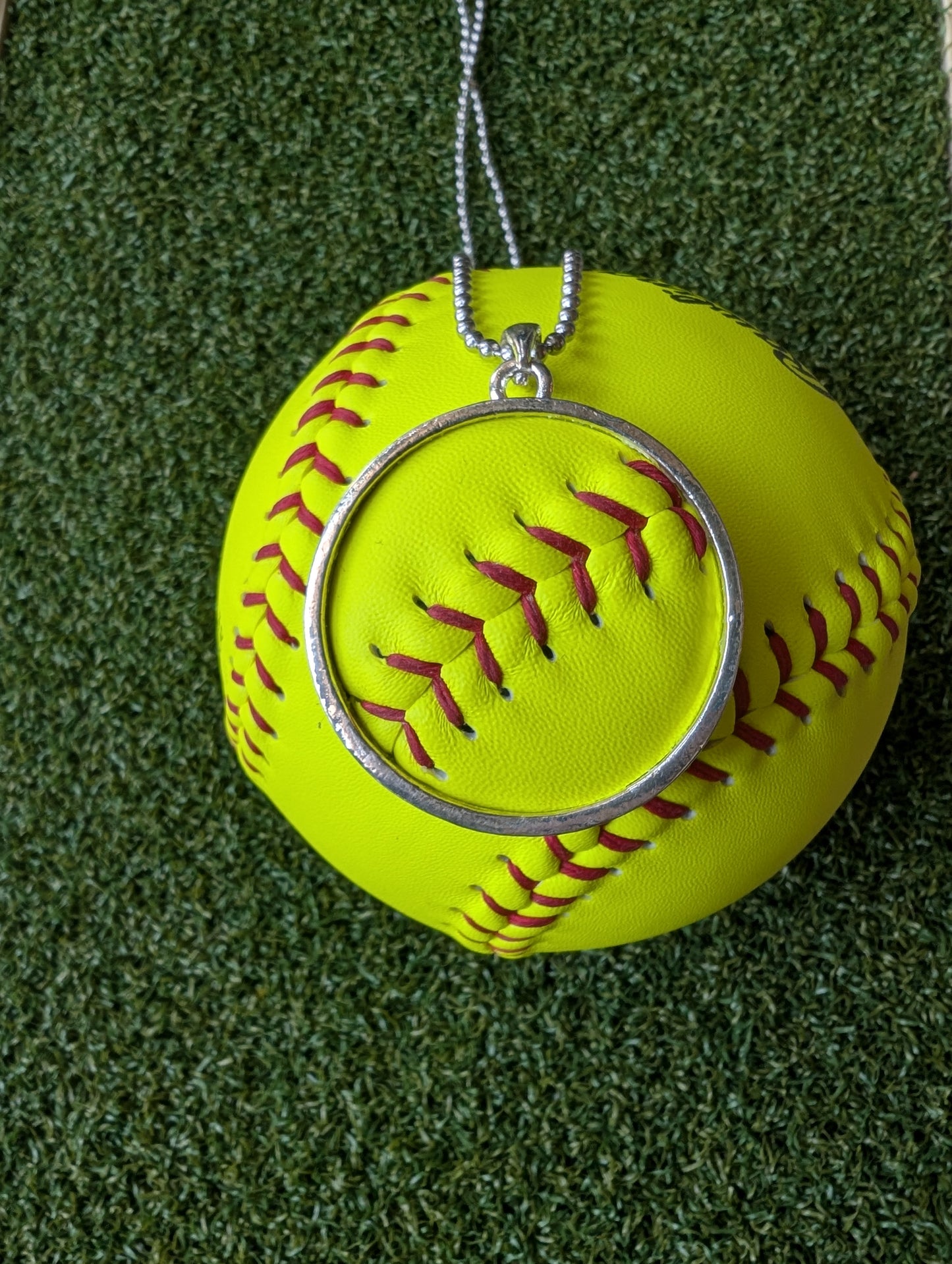 Large Softball Necklace