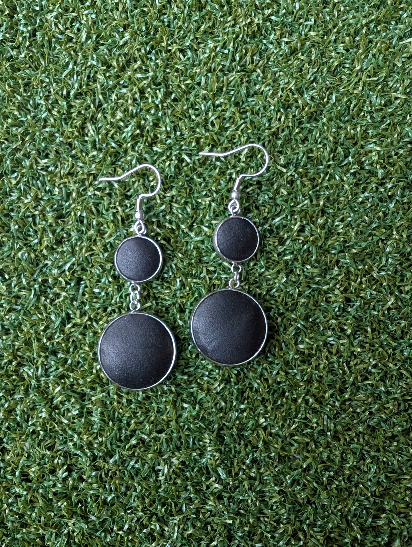 Glove Leather Double Play Earrings