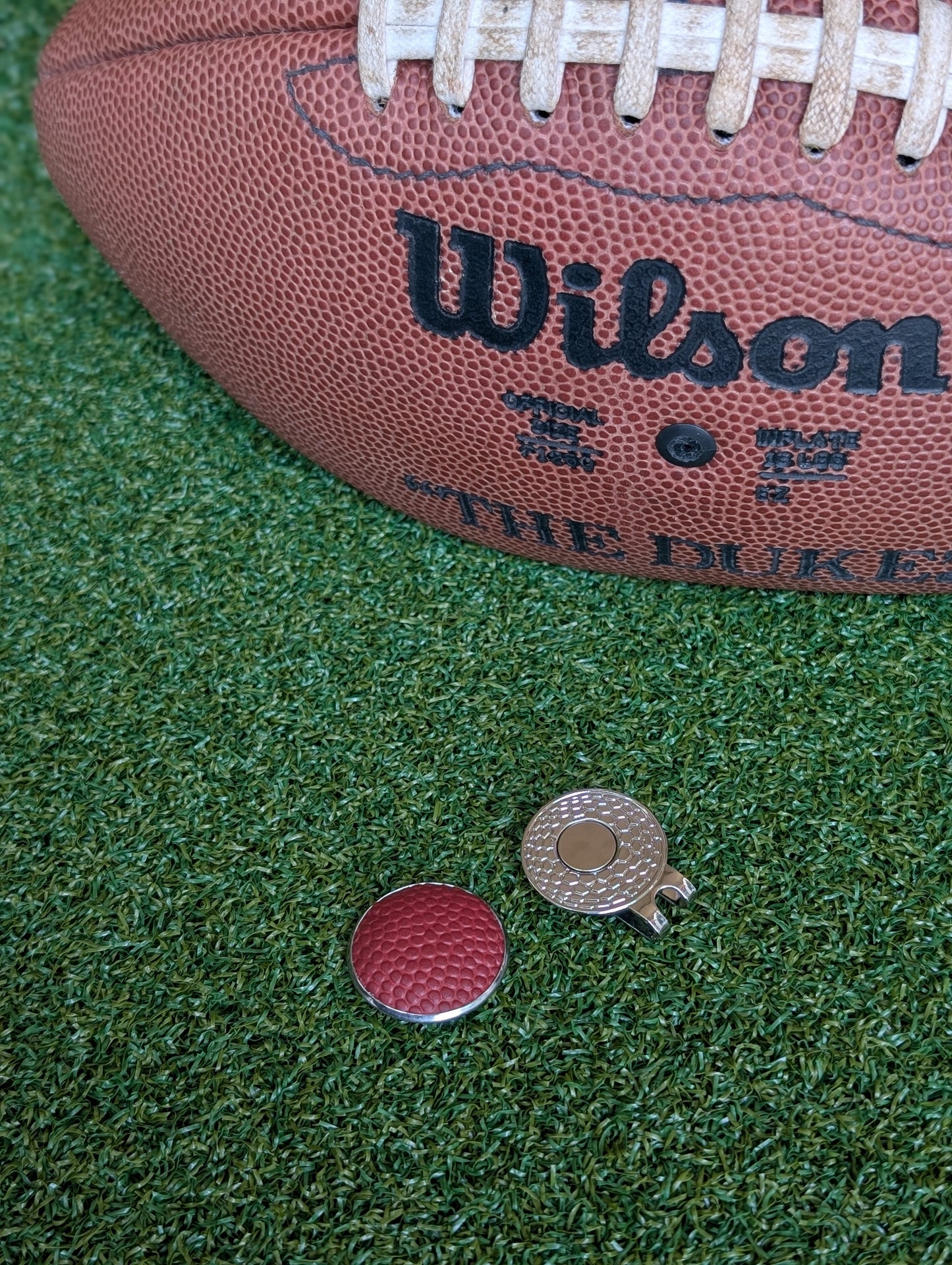 Football Magnetic Golf Ball Marker Hat Clip