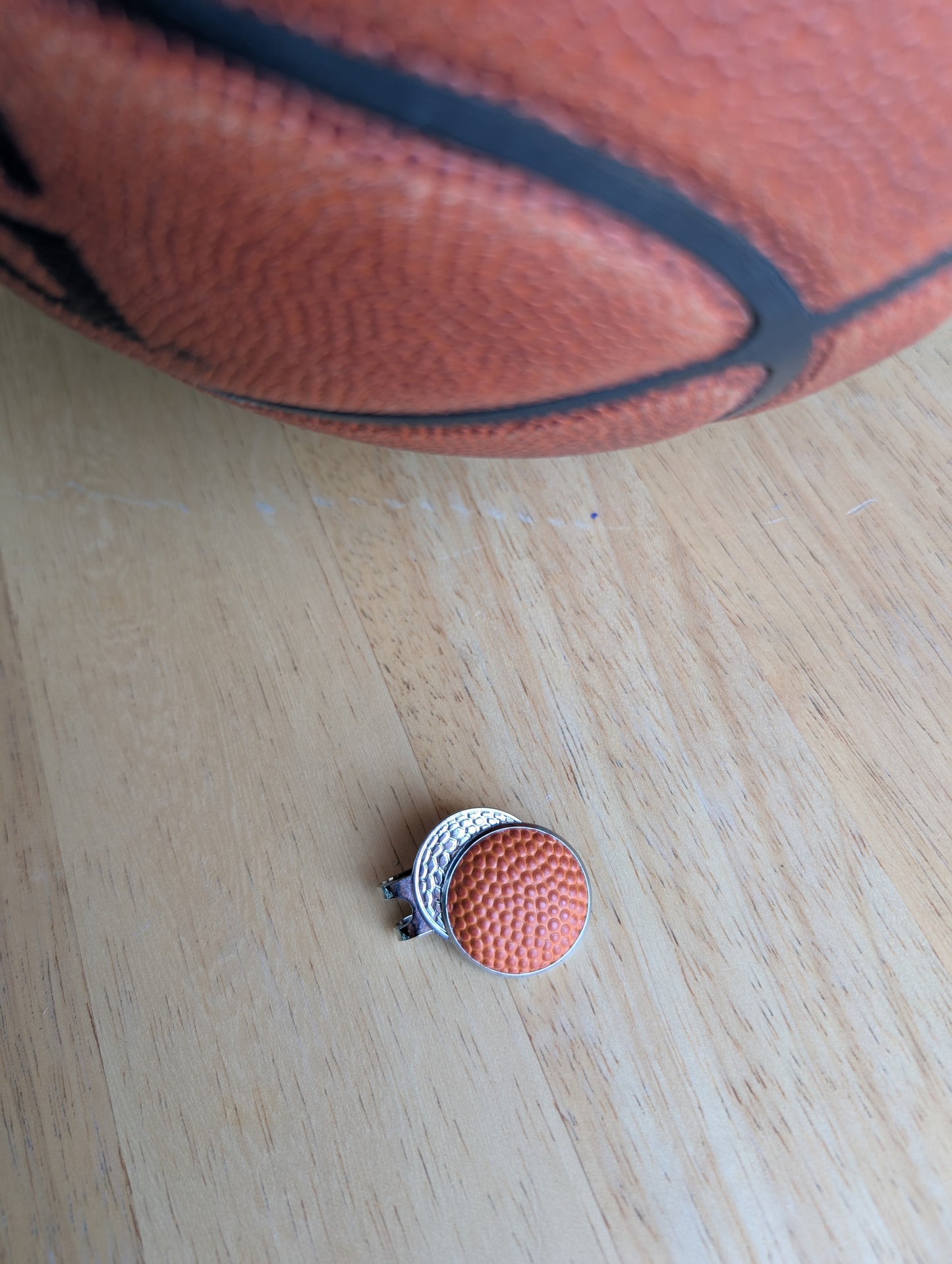 Basketball Magnetic Golf Ball Marker Hat Clip