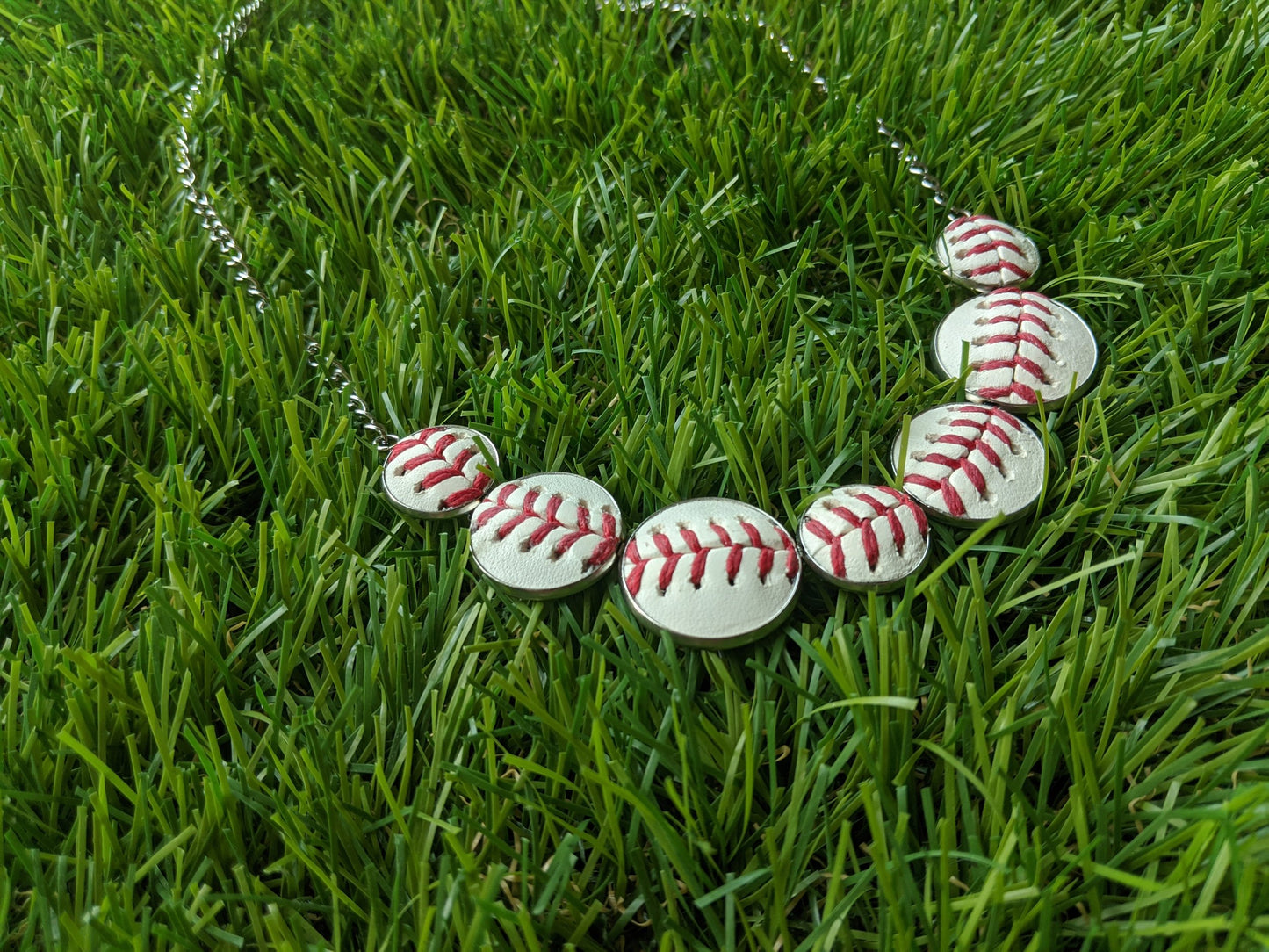 Baseball Necklace- 7th Inning Stitch