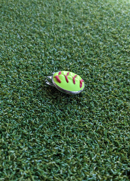 Softball Magnetic Golf Ball Marker Hat Clip