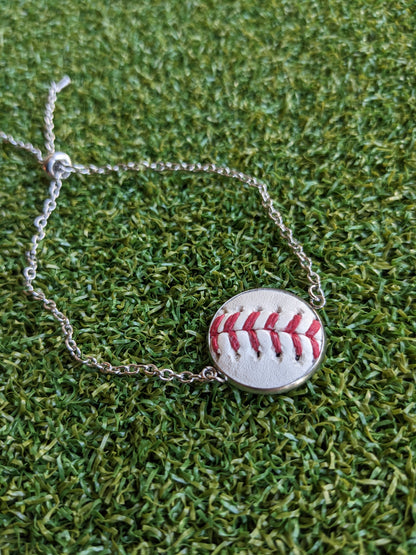 Baseball Adjustable Slider Chain Bracelet