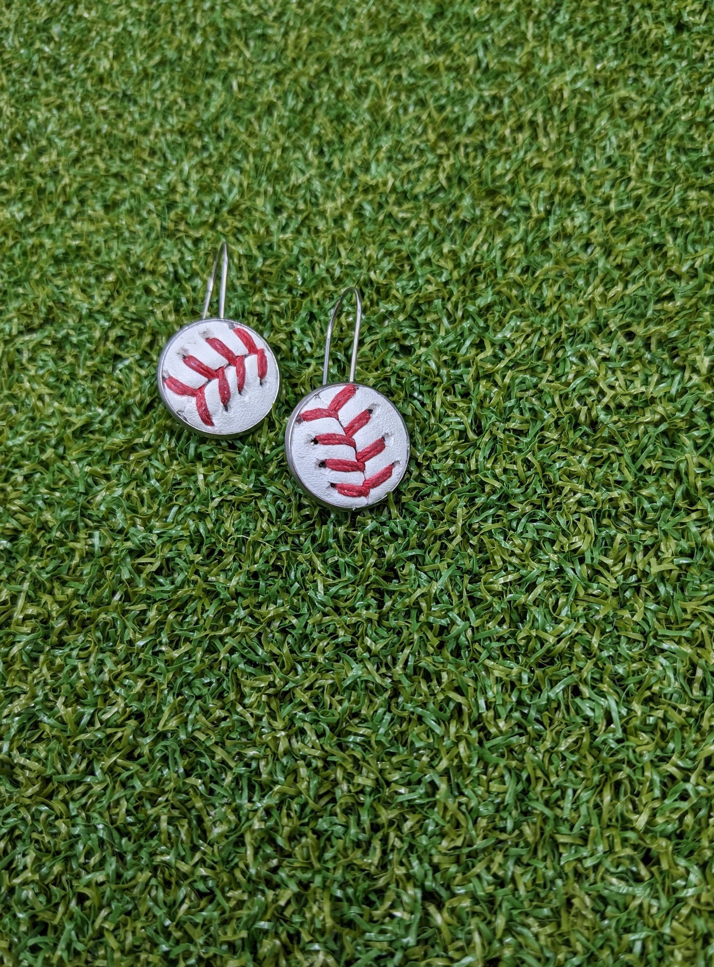 Baseball Kidney Wire Earrings- Classic