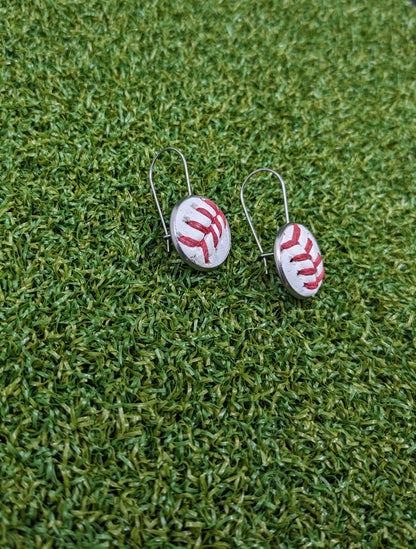 Baseball Kidney Wire Earrings- Classic