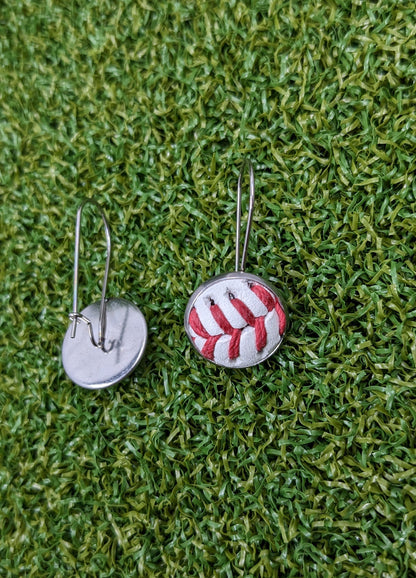 Baseball Kidney Wire Small Earrings- Classic