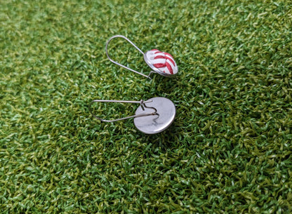 Baseball Kidney Wire Small Earrings- Classic