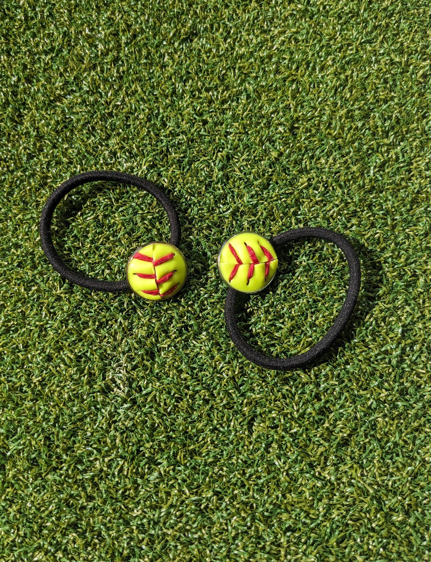 Softball Elastic Hair Tie