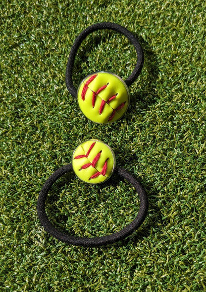 Softball Elastic Hair Tie