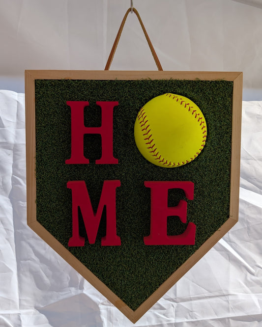 HOME Softball Sign