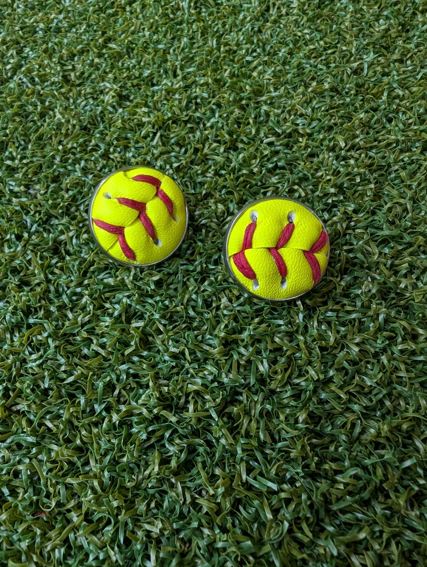 Softball Earrings Studs