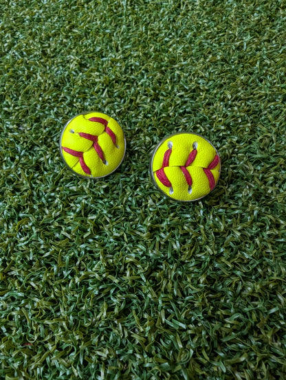 Softball Earrings Studs