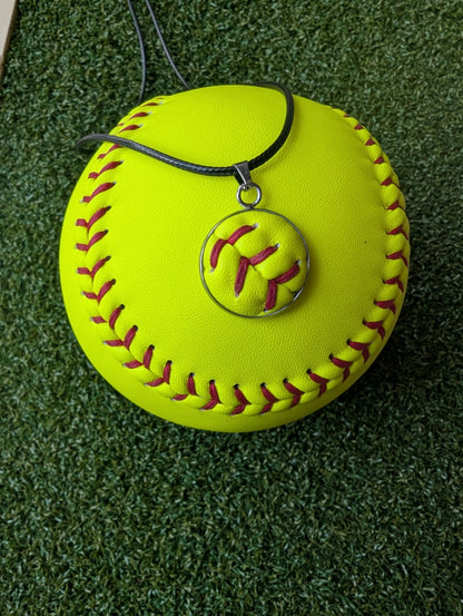 Softball String Necklace