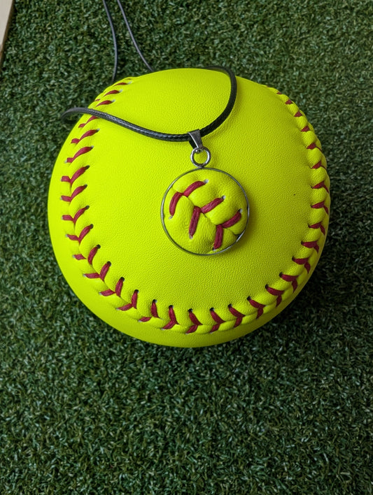 Softball String Necklace