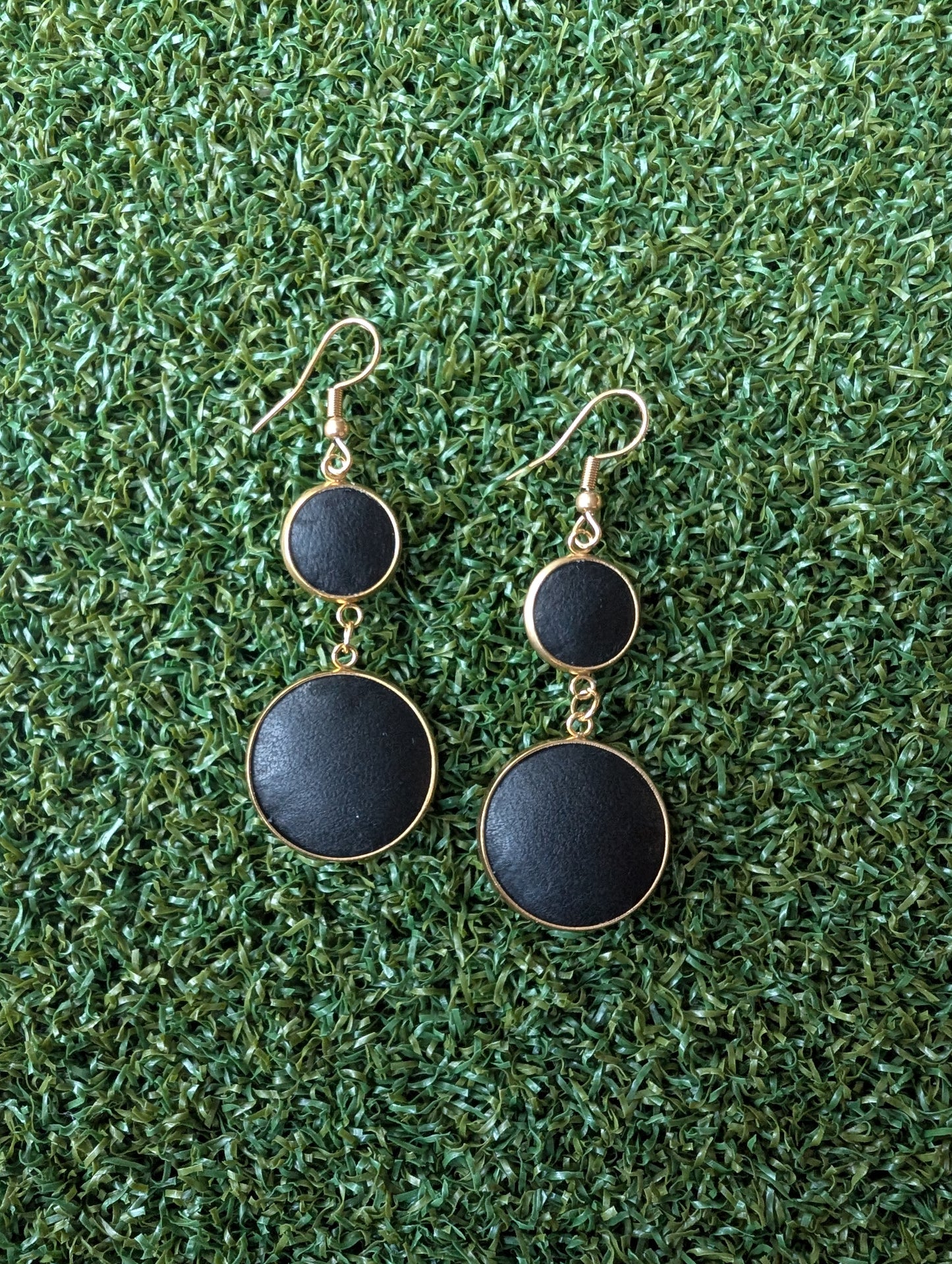 Glove Leather Double Play Earrings