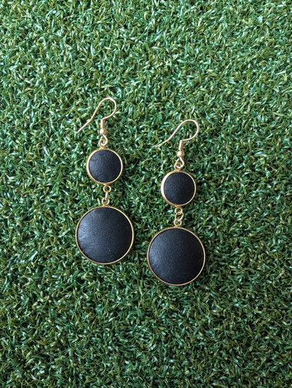 Glove Leather Double Play Earrings