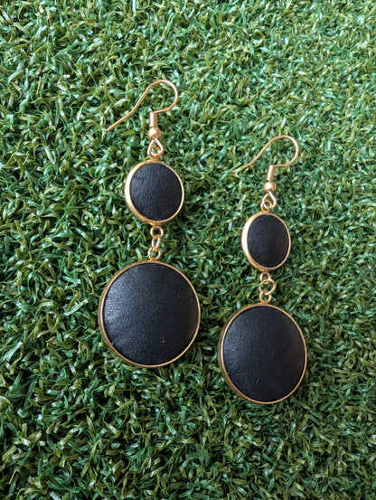 Glove Leather Double Play Earrings