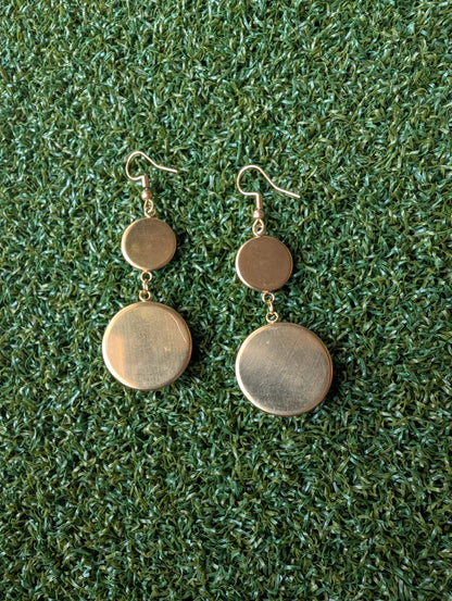 Glove Leather Double Play Earrings
