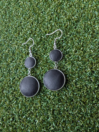 Glove Leather Double Play Earrings