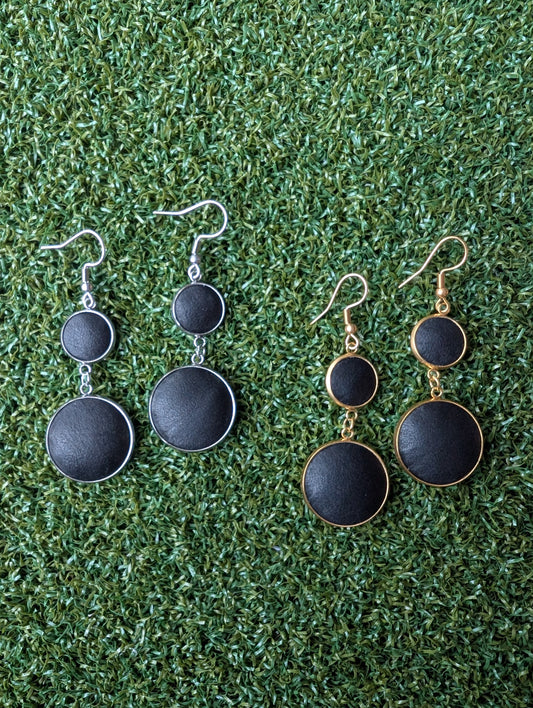 Glove Leather Double Play Earrings