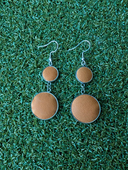 Glove Leather Double Play Earrings
